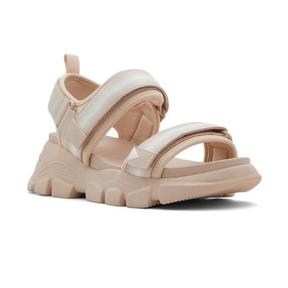 Aldo Wedge Heel Dad Sandal with Velcro - Picture 3 of 12